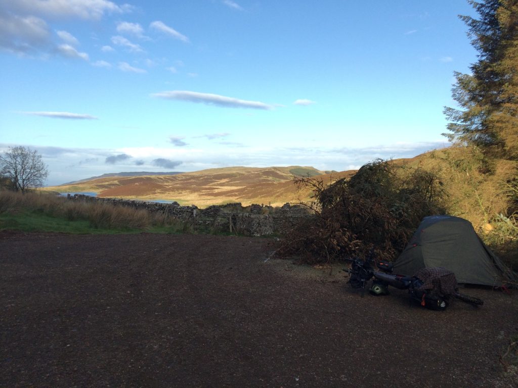 Kintyre bikepacking guide camp spot