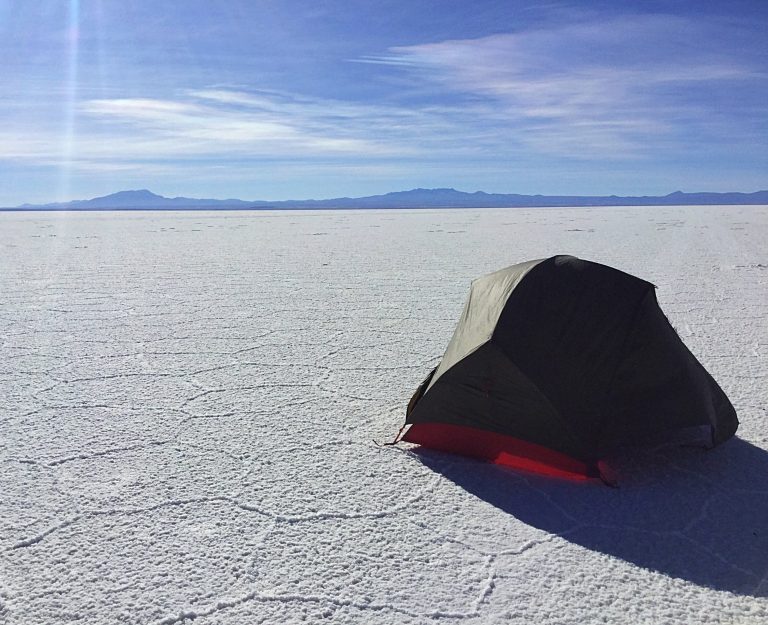 wild camping in Bolivia